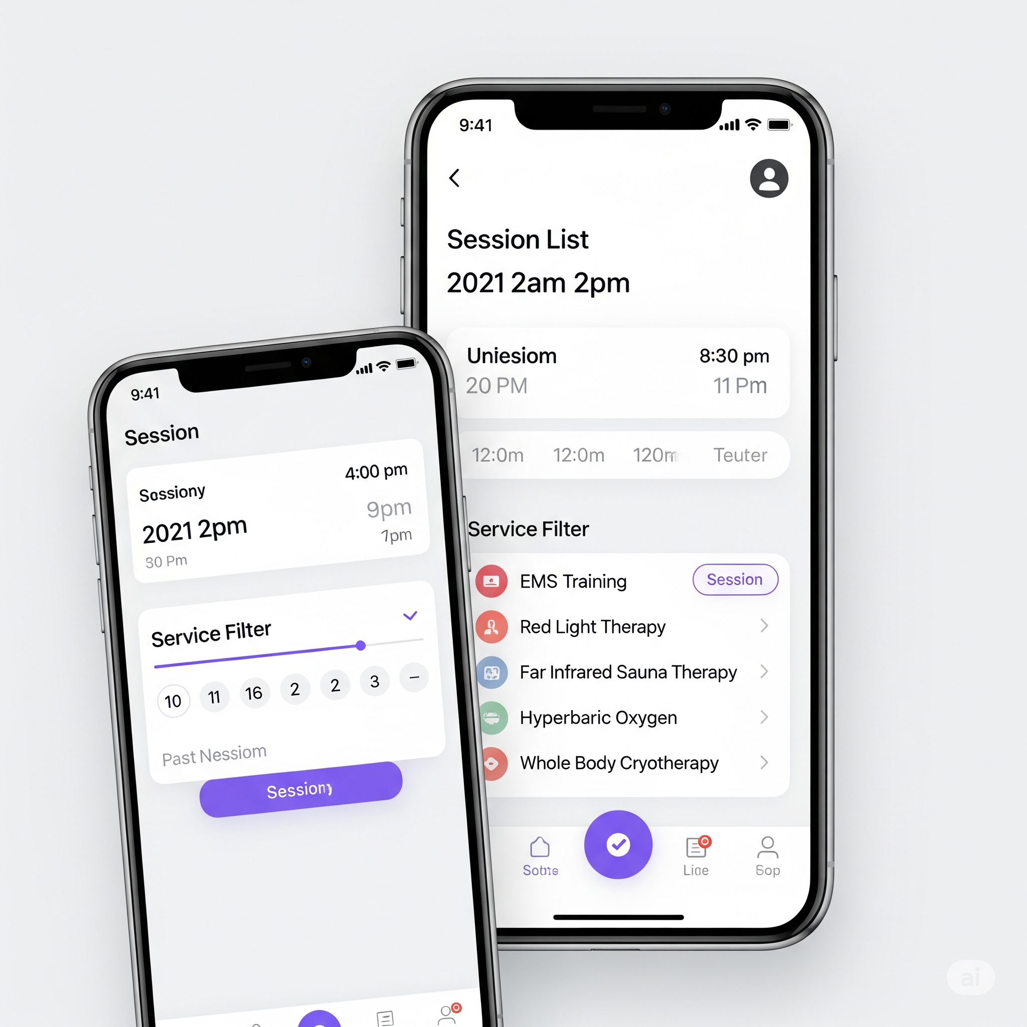 Smartphone Booking UI